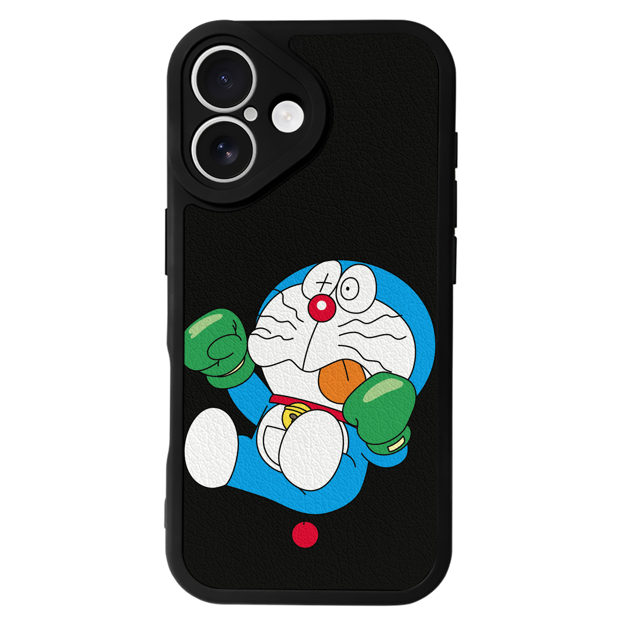 （画像用） ドラえもん Doraemon 【iPhone 16シリーズ対応】シリコンスマホケース（レザー調） 材質：シリコン